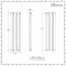 Milano Aruba - Anthracite Space-Saving Vertical Designer Radiator 1400mm x 354mm (Double Panel)