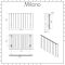 Milano Skye - Aluminium Anthracite Horizontal Designer Radiator 600mm x 945mm (Single Panel)