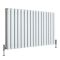 Milano Aruba Ayre - Aluminium Horizontal Designer Radiator (Double Panel) - 600mm Tall - Choice Of Finish and Width