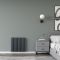 Milano Aruba Ayre - Aluminium Horizontal Designer Radiator (Double Panel) - 600mm Tall - Choice Of Finish and Width