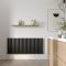 Milano Aruba Ayre - Aluminium Horizontal Designer Radiator (Double Panel) - 600mm Tall - Choice Of Finish and Width