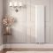 Milano Skye - White Aluminium Vertical Designer Radiator 1600mm x 375mm (Single Panel)