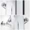 Milano Alpha - Chrome Vertical Flat Panel Designer Radiator 1600mm x 450mm (Single Panel)