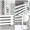 Milano Arno Electric - White Bar on Bar Heated Towel Rail 1738mm x 450mm