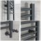 Milano Artle - Anthracite Dual Fuel Straight Heated Towel Rail 600mm x 400mm