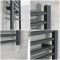 Milano Artle Electric - Straight Anthracite Heated Towel Rail 1000mm x 500mm