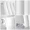 Milano Aruba - Modern White Vertical Designer Radiator 1400mm x 472mm (Single Panel)