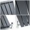 Milano Capri - Anthracite Horizontal Flat Panel Designer Radiator 635mm x 1000mm (Double Panel)