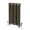 Milano Mercury - 3 Column Cast Iron Radiator - 860mm Tall - Natural Brass - Multiple Sizes Available