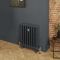 Milano Mercury - 3 Column Cast Iron Radiator - 560mm Tall - Farrow & Ball Railings Grey - Multiple Sizes Available
