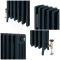 Milano Isabel - 4 Column Cast Iron Radiator - 760mm Tall - Farrow & Ball Hague Blue - Multiple Sizes Available