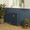 Milano Isabel - 4 Column Cast Iron Radiator - 760mm Tall - Farrow & Ball Hague Blue - Multiple Sizes Available