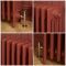Milano Isabel - 4 Column Cast Iron Radiator - 660mm Tall - Farrow & Ball Eating Room Red - Multiple Sizes Available