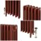 Milano Mercury - 4 Column Cast Iron Radiator - 360mm Tall - Farrow & Ball Eating Room Red - Multiple Sizes Available