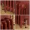 Milano Mercury - 4 Column Cast Iron Radiator - 360mm Tall - Farrow & Ball Eating Room Red - Multiple Sizes Available