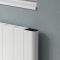 Reina Maia - Aluminium Electric Horizontal Designer Radiator - Single Panel - White