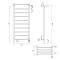 Reina Maira - Stainless Steel Dry Electric Heated Towel Rail with Heated Shelf - 1190mm x 500mm - Chrome