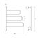 Reina Orne - Stainless Steel Dry Electric Heated Towel Rail - 760mm x 580mm - Polished Stainless Steel