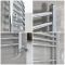 Milano Kent - Chrome Dual Fuel Curved Heated Towel Rail 800mm x 600mm