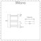 Milano Ive - White Dual Fuel Straight Heated Towel Rail 600mm x 400mm