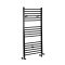 Milano Nero - Matt Black Dual Fuel Straight Heated Towel Rail 1200mm x 500mm
