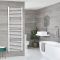 Milano Ive - White Dual Fuel Straight Heated Towel Rail 1800mm x 500mm