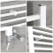 Milano Ive - White Dual Fuel Straight Heated Towel Rail 1000mm x 600mm