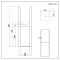Milano - Anthracite Floor-Mounting Feet for Alpha Flat Panel Designer Radiators