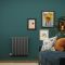 Milano x ECOSO Aruba - Electric Anthracite Horizontal Designer Radiator - 635mm x 590mm (Single Panel) - with Wi-FI Thermostatic Heating Element