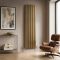 Milano Alpha - Flat Panel Vertical Designer Radiator - Choice of Metallic Colours and Sizes
