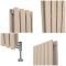 Milano Aruba - Rose Petal Pink 1780mm Vertical Double Panel Designer Radiator - Choice of Size