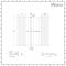 Milano Aruba - Black Vertical Designer Radiator 1600mm x 472mm (Double Panel)
