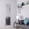 Milano Alpha - Chrome Vertical Flat Panel Designer Radiator 1600mm x 450mm (Single Panel)