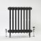 Milano Alice - Classic Cast-Iron Column Radiator - 660mm Tall - Black - Multiple Sizes Available