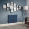 Milano x ECOSO Aruba Electric - Deep Sea Blue Horizontal Designer Radiator - 635mm Tall - Choice of Size, Thermostat and Cable Cover