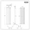 Milano Aruba Ardus - White Dry Heat 1200W Vertical Electric Designer Radiator - 1784mm x 472mm - Choice of Wi-Fi Thermostat