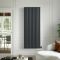 ECOSO Aruba Ardus - 1784mm Anthracite Dry Heat Vertical Electric Designer Radiator - Choice of Size and Wi-Fi Thermostat