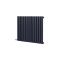 Milano x ECOSO Aruba Electric - Regal Blue Horizontal Designer Radiator - 635mm Tall - Choice of Size, Thermostat and Cable Cover