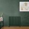 Milano x ECOSO Aruba Electric - Evergreen Horizontal Designer Radiator - 635mm Tall - Choice of Size, Thermostat and Cable Cover