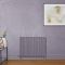 Milano x ECOSO Aruba Electric - Dahlia Purple Horizontal Designer Radiator - 635mm Tall - Choice of Size, Thermostat and Cable Cover