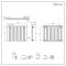 Milano Alpha - Black Horizontal Single Flat Panel Designer Radiator 635mm x 840mm