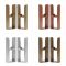Milano Aruba - Floor-Mounting Feet for Aruba Flat Panel Designer Radiators - Choice of Metallic Colours