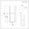 Milano Aruba - Floor-Mounting Feet for Aruba Flat Panel Designer Radiators - Choice of Metallic Colours