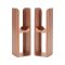 Milano Alpha - Floor-Mounting Feet for Alpha Flat Panel Designer Radiators - Choice of Metallic Colours