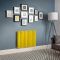 Milano x ECOSO Aruba Electric - Dandelion Yellow Horizontal Designer Radiator - 635mm Tall - Choice of Size, Thermostat and Cable Cover
