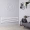Milano Aruba - White Horizontal Designer Radiator 472mm x 1600mm (Single Panel)