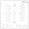 Milano Aruba - White Vertical Designer Radiator 1600mm x 472mm (Double Panel)