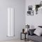 Milano Aruba - White Vertical Designer Radiator 1600mm x 354mm (Double Panel)