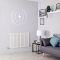 Milano Alpha - White Horizontal Single Flat Panel Designer Radiator 635mm x 980mm