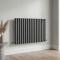 Sterling Quinn - Horizontal Designer Radiator - 595mm Tall - Choice of Finish and Width